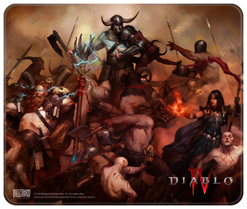 Коврик для мышек Blizzard Diablo IV Heroes L коврик для мыши blizzard diablo iv gate of hell l