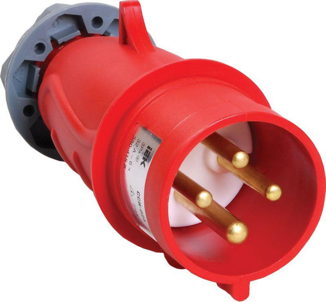 Изображение товара Вилка электромонтажная IEK MAGNUM 32А 380В IP44 ССИ-024