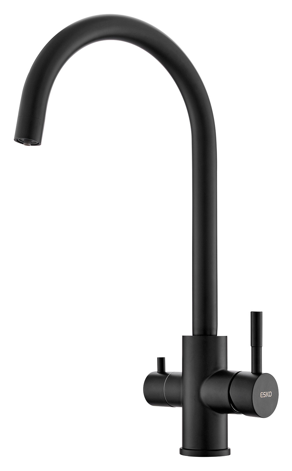 Изображение товара Смеситель для кухонной мойки ESKO K22 с поворотным изливом и фильтром 42х13.5х21 см