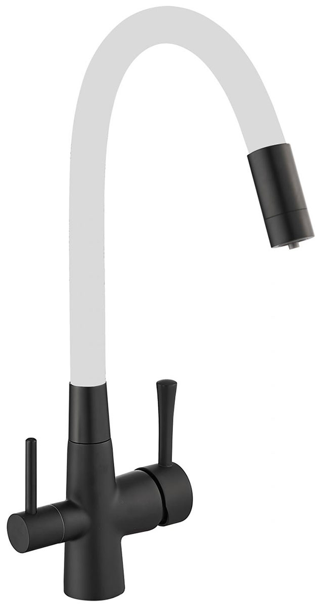 

Кухонный смеситель Savol под фильтр питьевой воды S-L1806H-02, Белый/черный