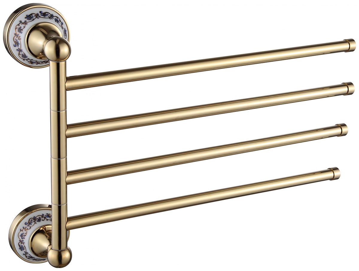 Изображение товара Держатель для полотенец Savol поворотный 4-ой 68b S-06804B