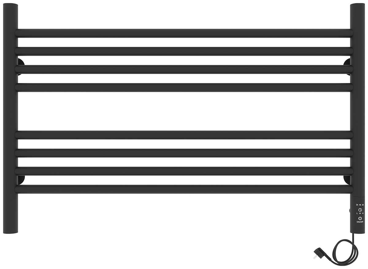 

Полотенцесушитель электрический Laris Оливия ЧКЧ8 800х500, черный муар, правое подключение (73207629)