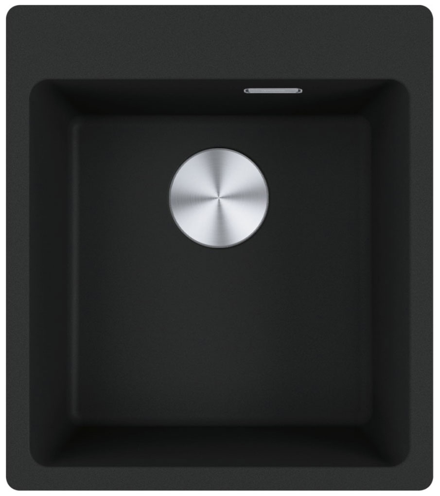Изображение товара Кухонная мойка Franke MRG 610-39 FTL черный матовый, вентиль-автомат (114.0696.191)