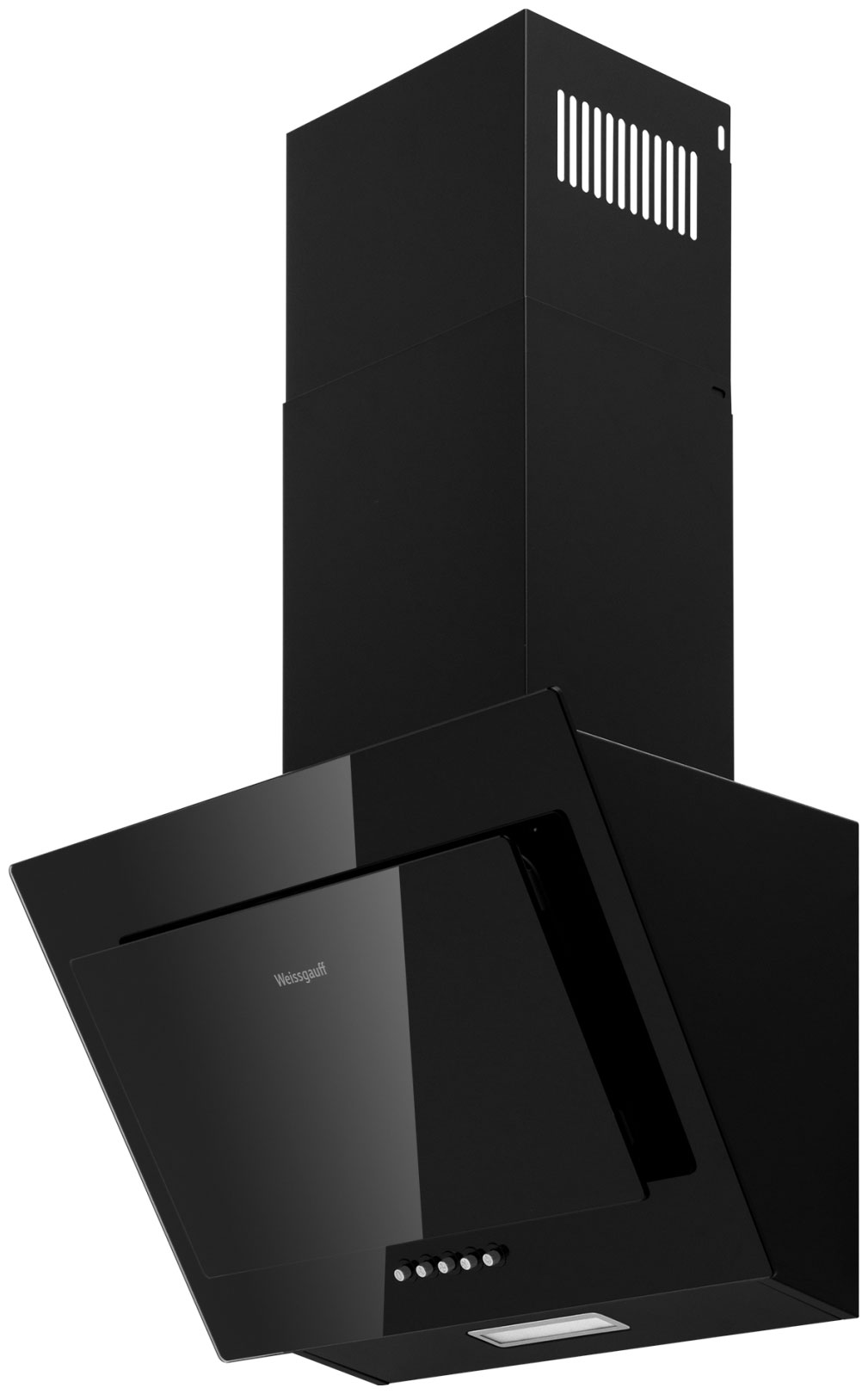 Изображение товара Вытяжка Weissgauff Zaurak 50 PB BL черная наклонная с LED освещением