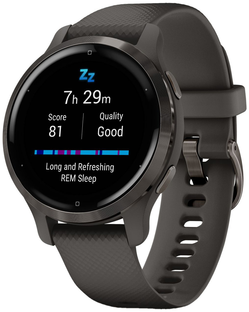 Изображение товара Спортивные часы Garmin Venu 2S Dark gray with gray frame AMOLED GPS водостойкие