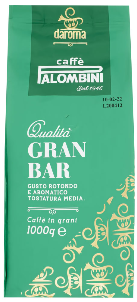 Кофе зерновой Palombini Gran Bar (1kg) кофе зерновой carraro gran crema 1000г