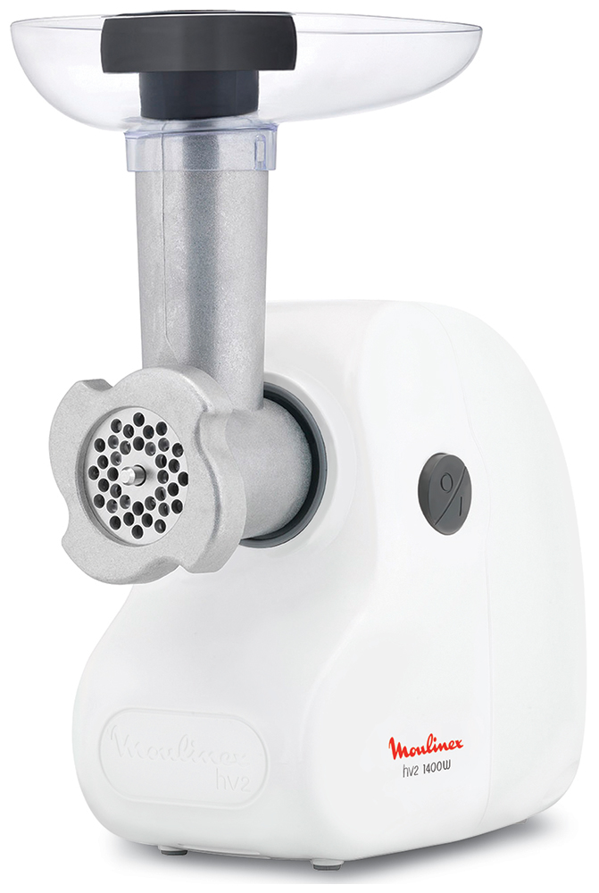 Изображение товара Мясорубка Moulinex HV2 ME208139 белая компактная высокая производительность