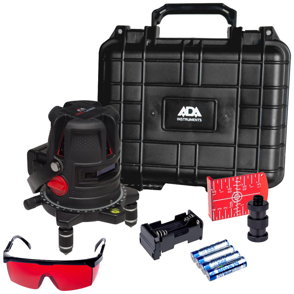 Изображение товара Лазерный уровень ADA PROLiner 4V автоматический с приемником для профессиональных работ