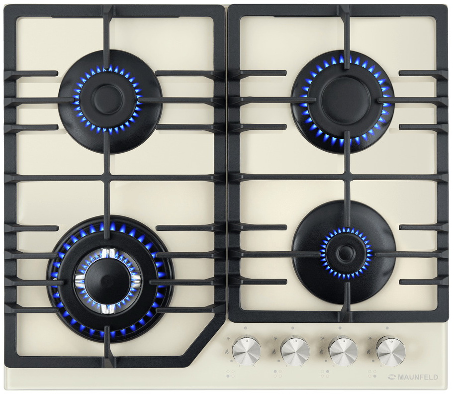 Изображение товара Газовая варочная панель Maunfeld EGHG.64.43 CBG 4 конфорки жаропрочное стекло
