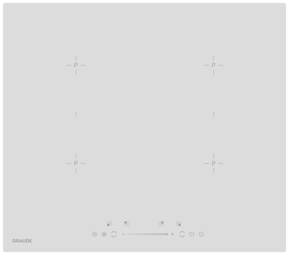 Изображение товара Электрическая варочная панель Graude IK 60.2 BW