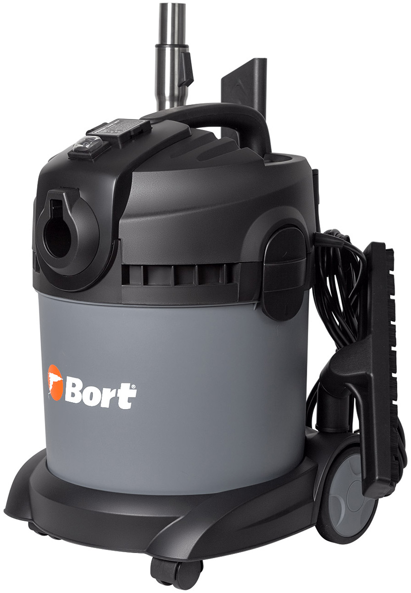 Строительный пылесос Bort BAX-1520-SMART 98291148 пылесос bort bax 1520 smart clean 1400 300 вт сухая влажная уборка 20 л серый