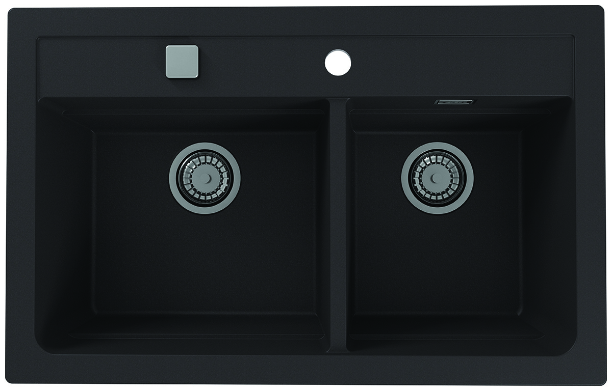 

Кухонная мойка Alveus ALVEUS GRANITAL ATROX 50 CARBON - G91 с сифоном 1132822 (1132002), Черный