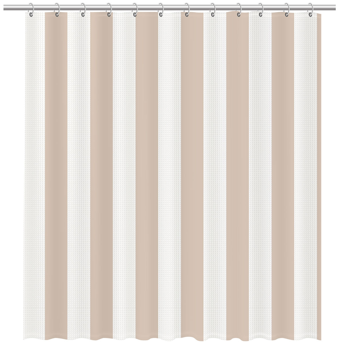 Изображение товара Штора для ванной Fixsen Vafel бежевая 180х200 см водоотталкивающая