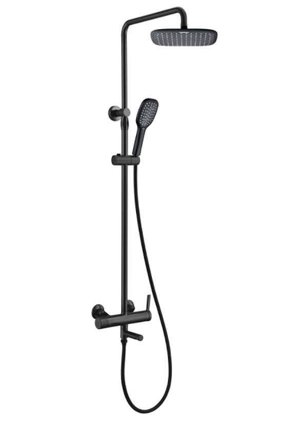 Изображение товара Душевая система Bronze de Luxe AVANTGARDE, черный (2039H)