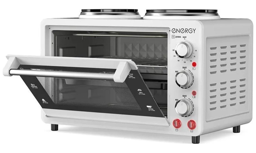 Изображение товара Мини-печь Energy ГН-26A-W 1400 Вт 26 л белая механика таймер