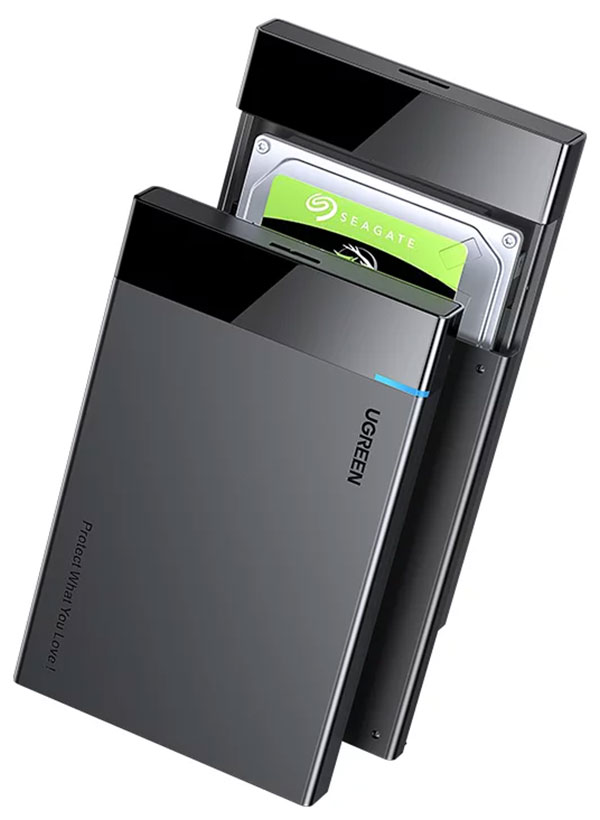 Изображение товара Внешний корпус Ugreen для HDD SSD 2.5 USB 3.1 Gen 2 кабель комплект