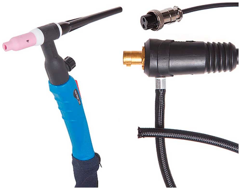 Изображение товара Горелка сварочная Solaris TIG WGT-26V (4м, 250А, разъем 35-50, вентиль)