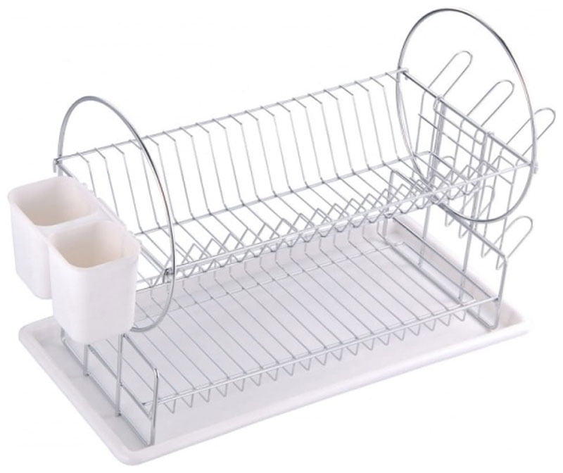 Изображение товара Сушилка для посуды Рыжий кот DR-1, двухуровневая настольная (310851)