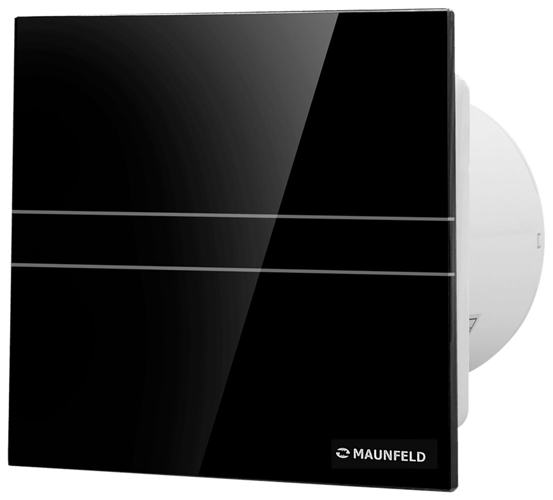 Изображение товара Вытяжной вентилятор Maunfeld MFE12TGB 210 м3/ч 33 дБ монтаж на стену