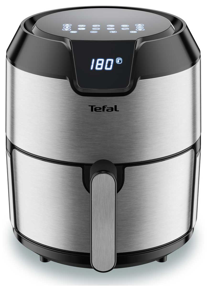 Изображение товара Аэрогриль Tefal Easy Fry Deluxe EY401D15 серебристый многофункциональный с 8 программами