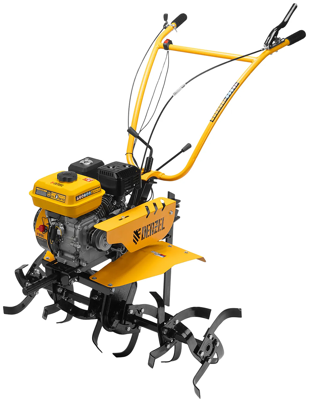 Изображение товара Мотоблок Denzel DPT-370S, 7 л.с., ремен.сцеп, фрез 3х4, ШОМ, передачи 3В/1Н, 56443