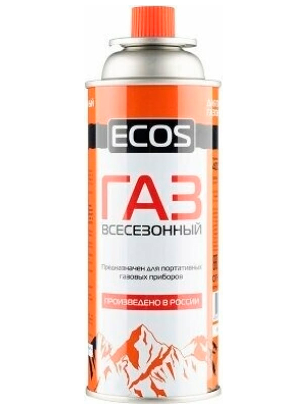фото Газ в баллоне ecos цанговый всесезонный 400 мл (105732)
