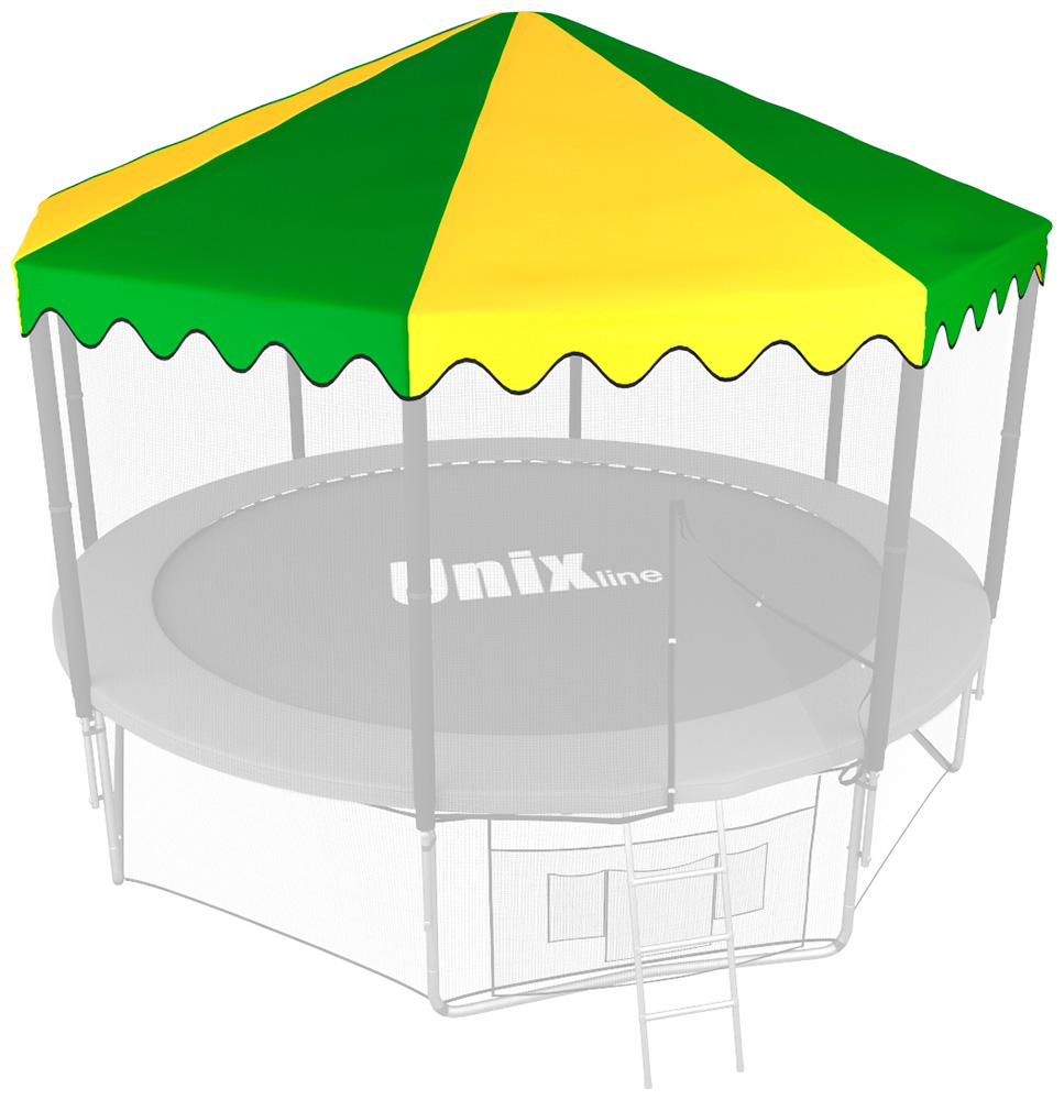 Изображение товара Крыша для батута Unix Line 10 ft Green/Yellow