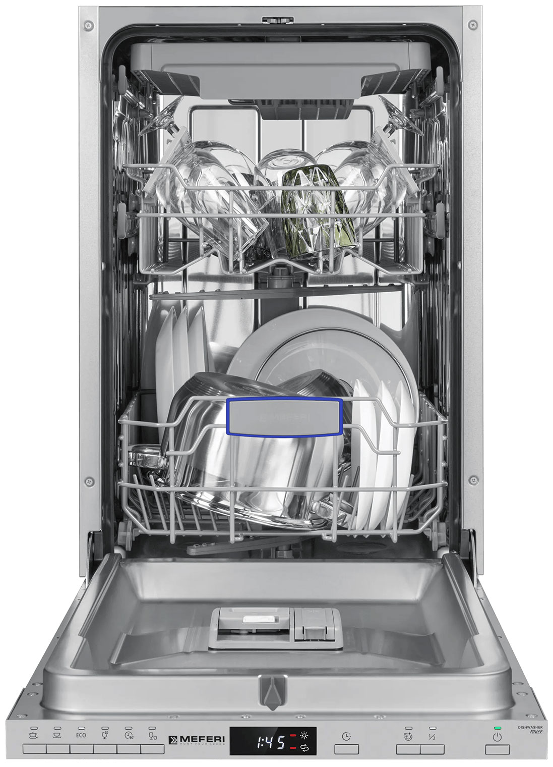 Изображение товара Встраиваемая посудомоечная машина Meferi MDW4563 POWER 10 комплектов A++