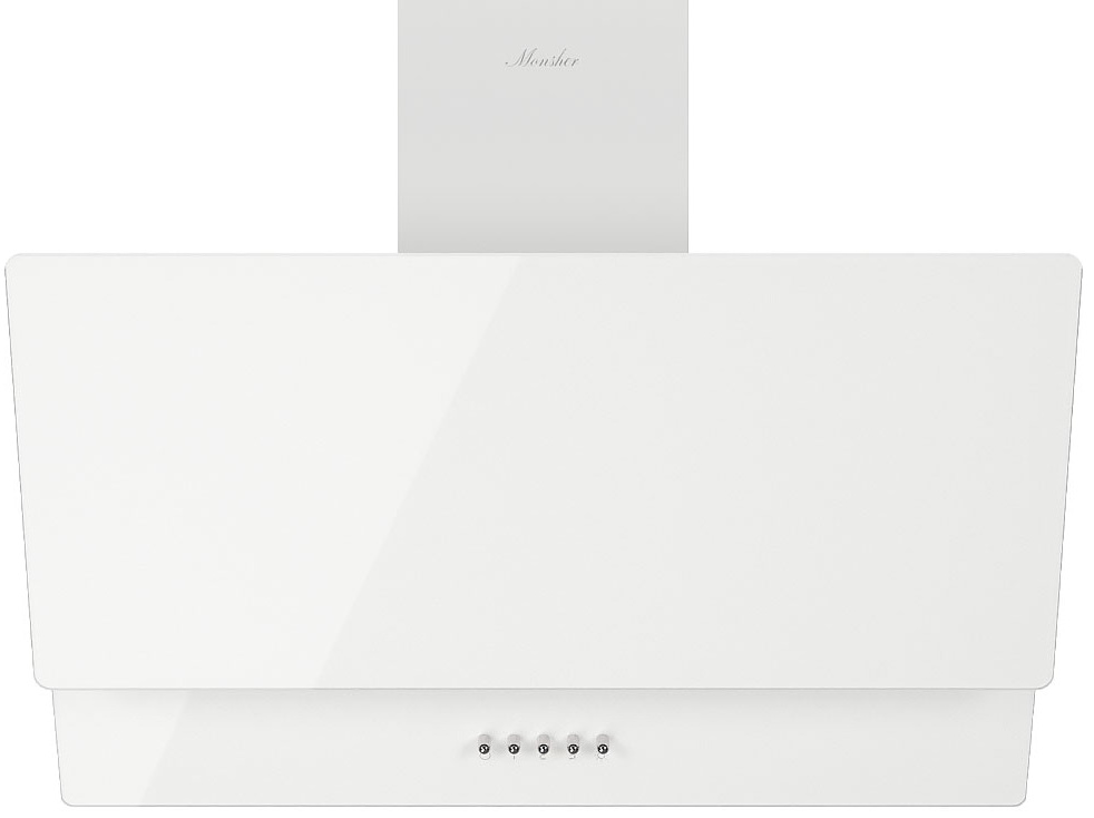 Изображение товара Вытяжка Monsher ROUEN 60 Blanc Verre наклонная настенная белая