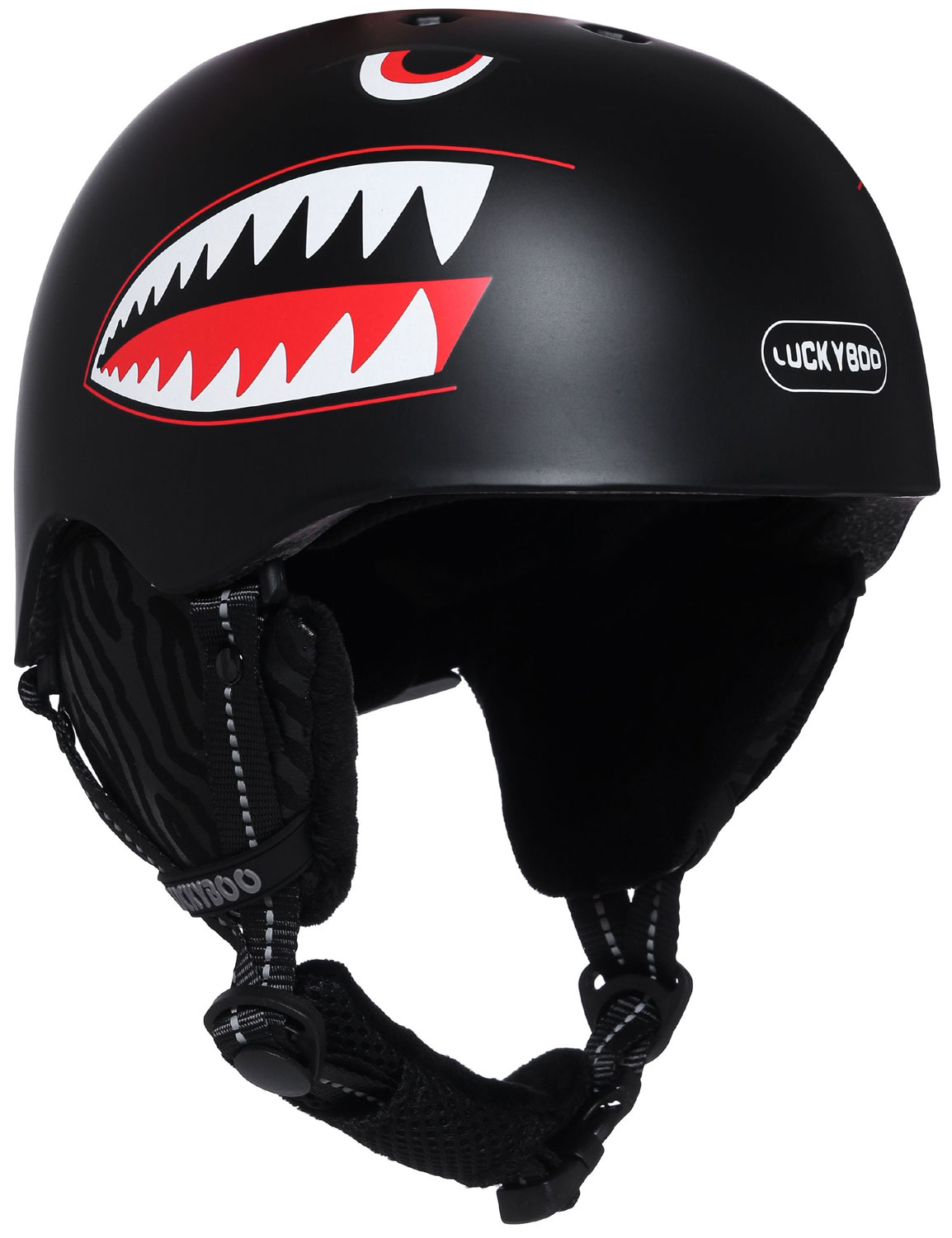 Изображение товара Детский защитный шлем LuckyBoo FUTURE черный S 52-55 см для лыж и сноуборда