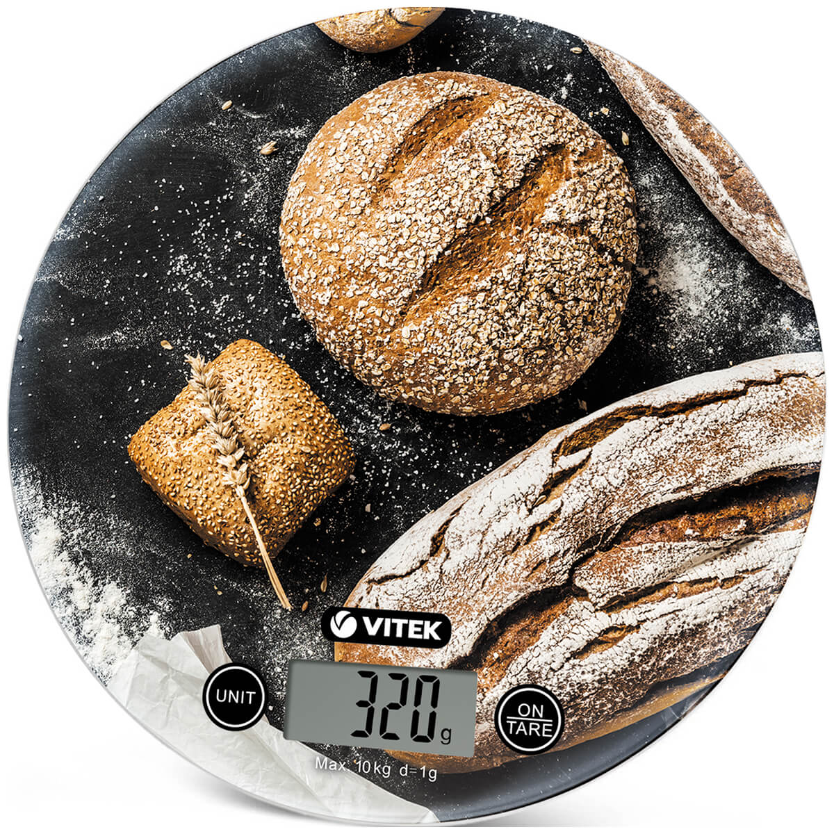 Весы кухонные электронные Vitek VT-8016, макс. вес: 10 кг, карамельный Весы кухонные электронные Vitek VT-8016, макс. вес: 10 кг, карамельный