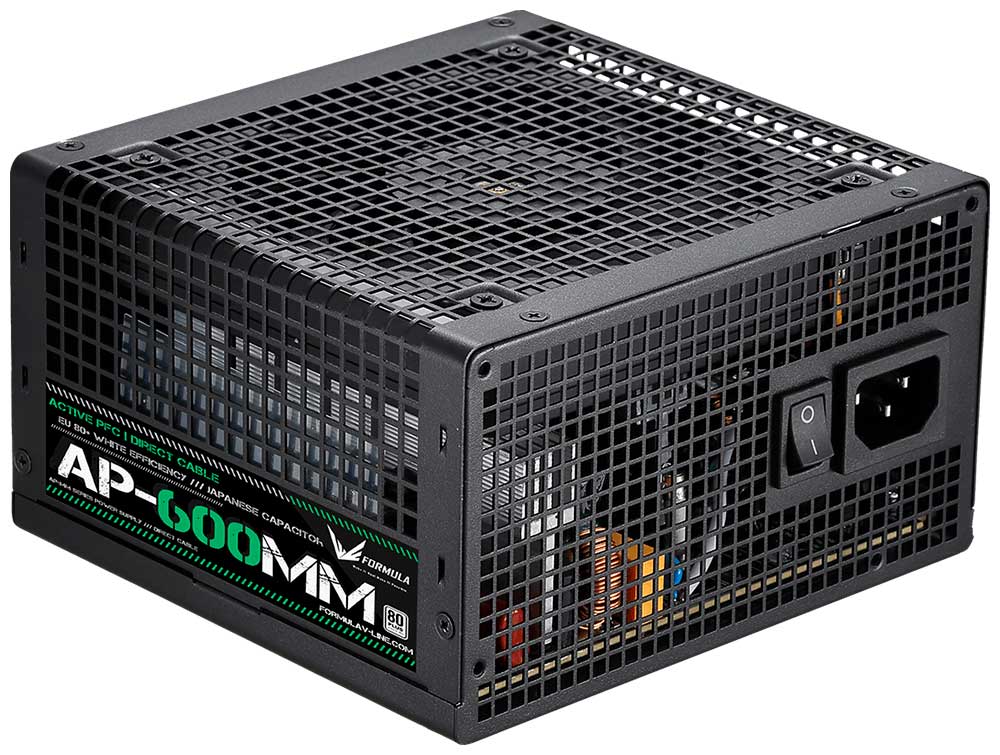 Изображение товара Блок питания Formula V Line AP-600MM 600W 80 PLUS ATX с японскими конденсаторами