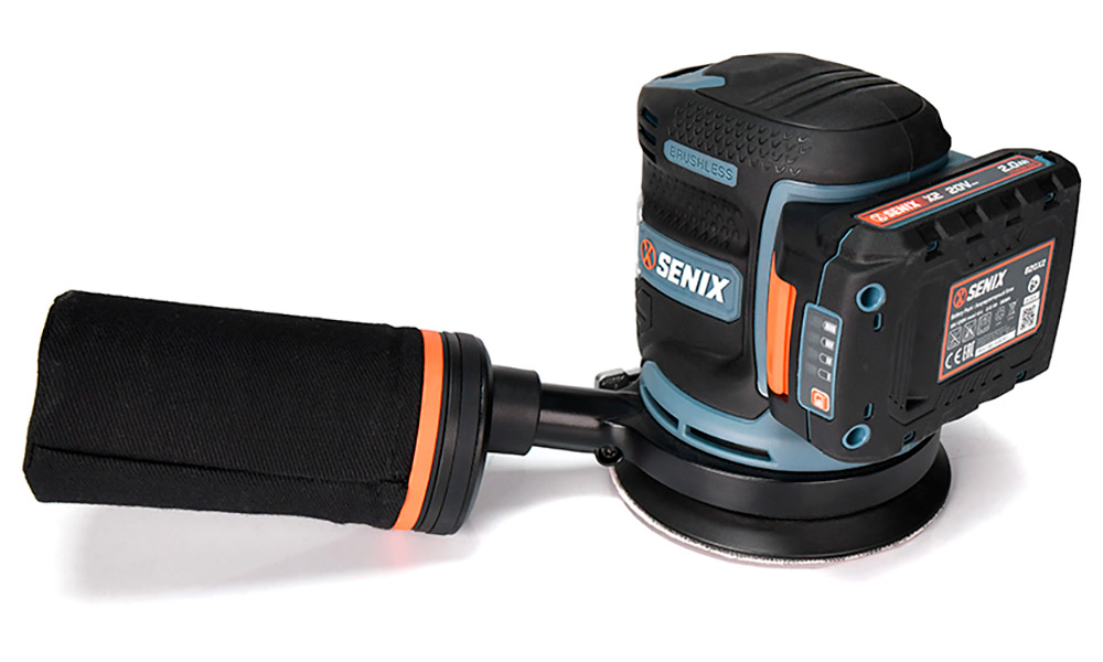 Изображение товара Эксцентриковая шлифовальная машина Senix PSX2-M1-EU, 125 мм, с 1 АКБ 1 ЗУ, X2 20 В