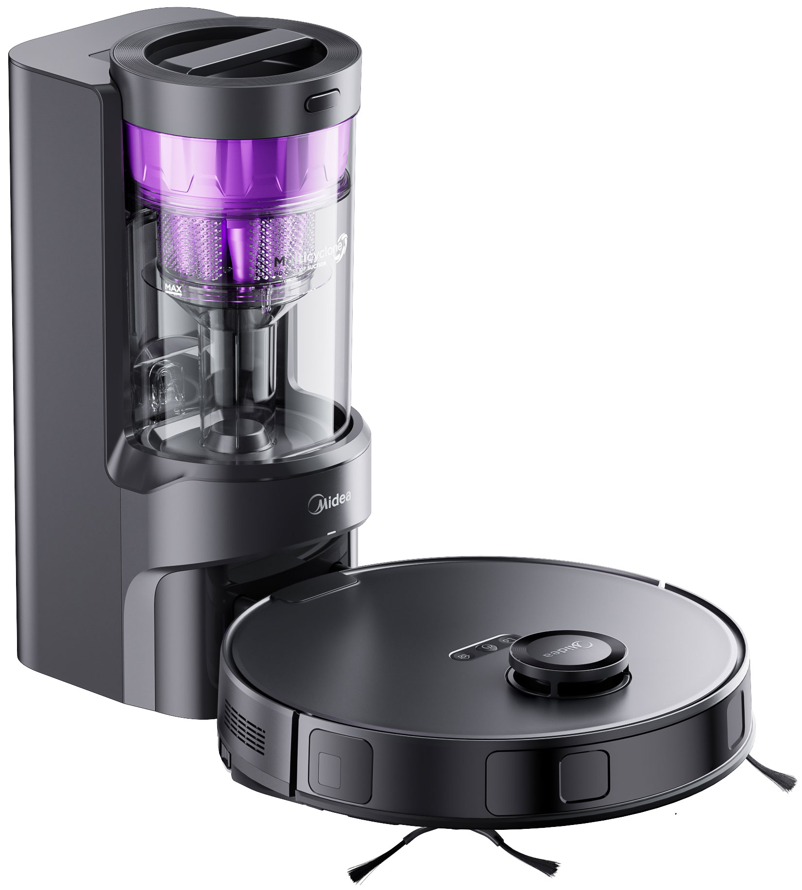 Изображение товара Робот-пылесос Midea VCR S10 PLUS BL с функциями влажной уборки и управлением смартфоном