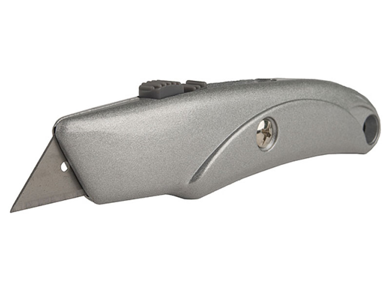 Изображение товара Нож для линолеума Sturm трапециевидное лезвие металлический корпус фиксатор