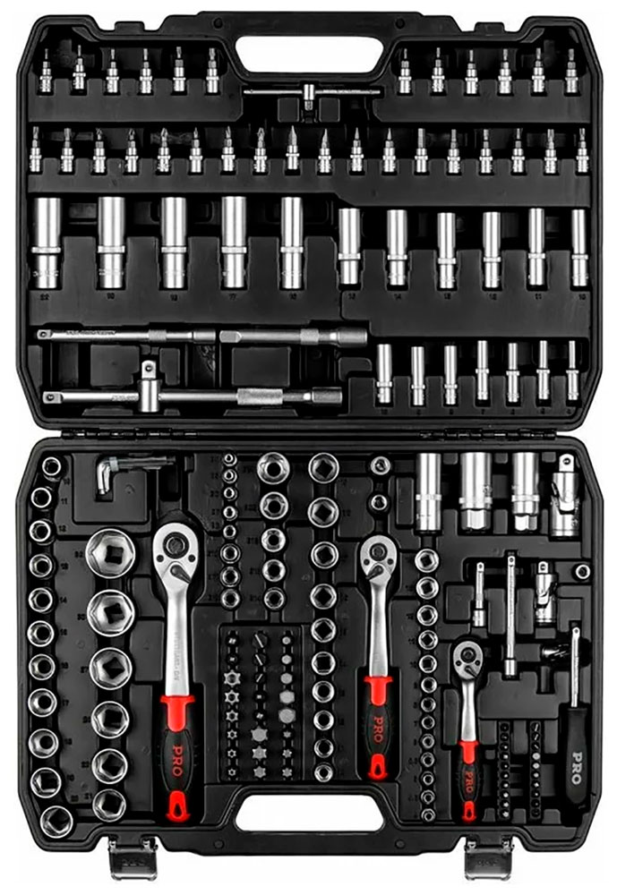 

Набор головок и бит Startul Stuttgart 172пр. 1/4 ,3/8 ,1/2 (PRO-172S)
