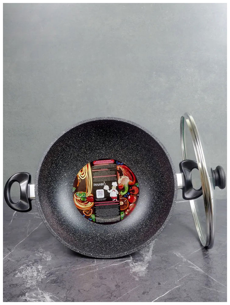 Изображение товара Сотейник-ВОК Panairo Veranss, 28 см, с крышкой и съемной ручкой (VR-SOT.WO-28-BAС-K.pls) Изображение товара Сотейник-ВОК Panairo Veranss, 28 см, с крышкой и съемной ручкой (VR-SOT.WO-28-BAС-K.pls)