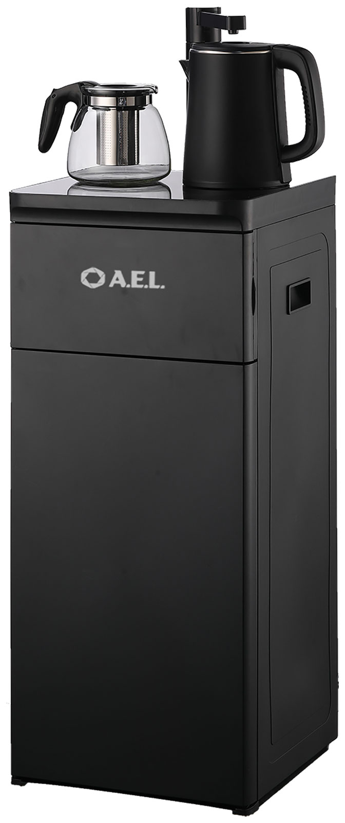 Изображение товара Кулер с чайным столиком AEL Тиабар LK-AEL-53a черный напольный без охлаждения