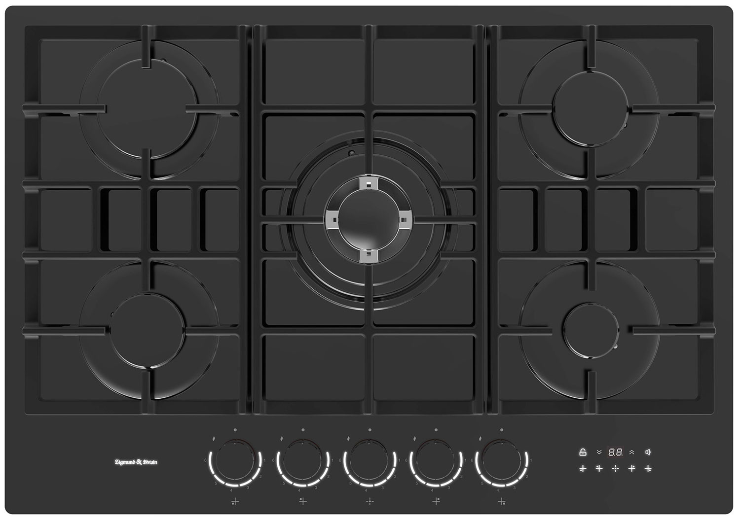 

Газовая варочная панель Zigmund & Shtain M 29.7 B, Черный