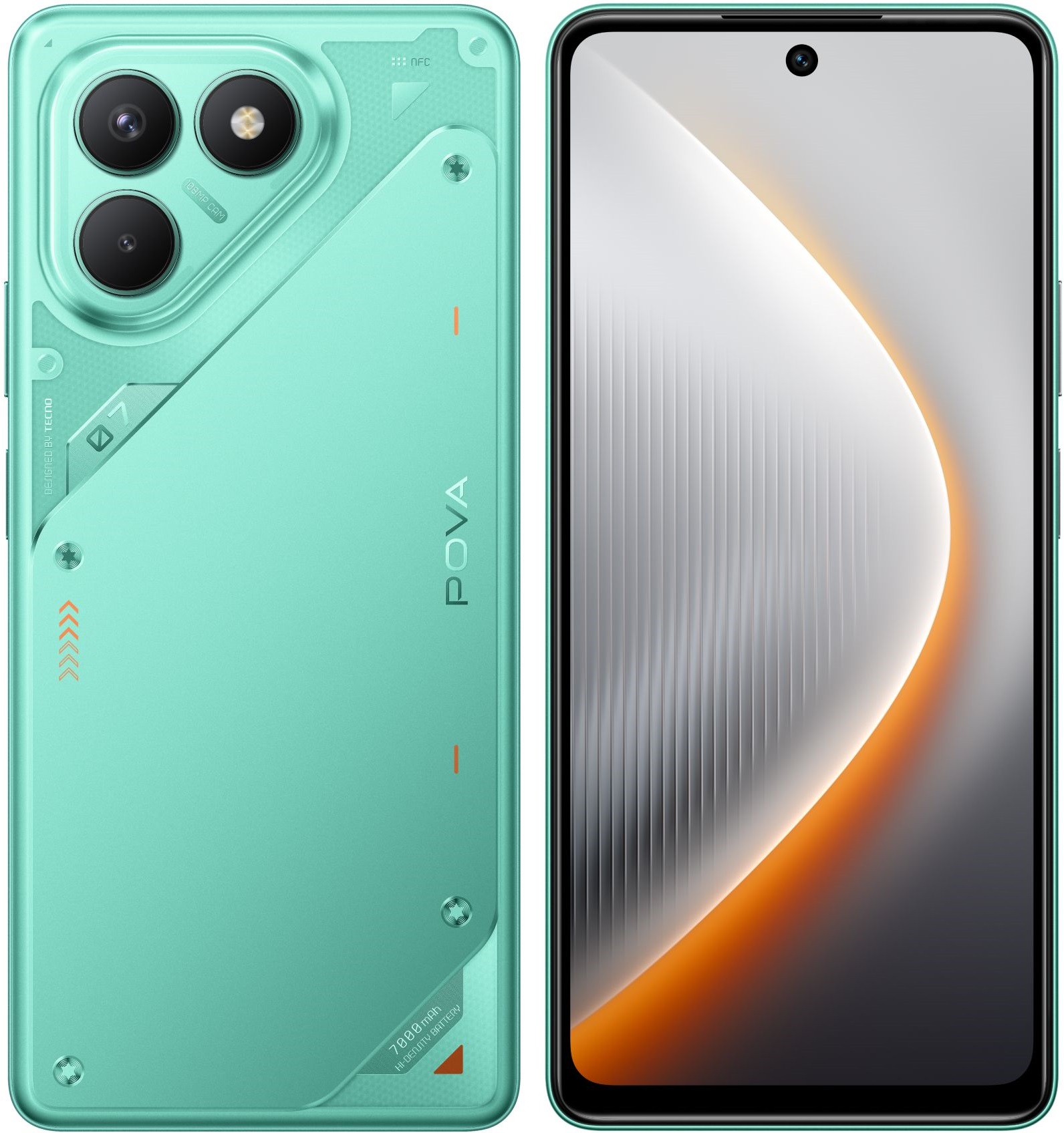 Изображение товара Смартфон Tecno Pova 7 Neo 256Gb 8Gb зеленый современный телефон Android 15