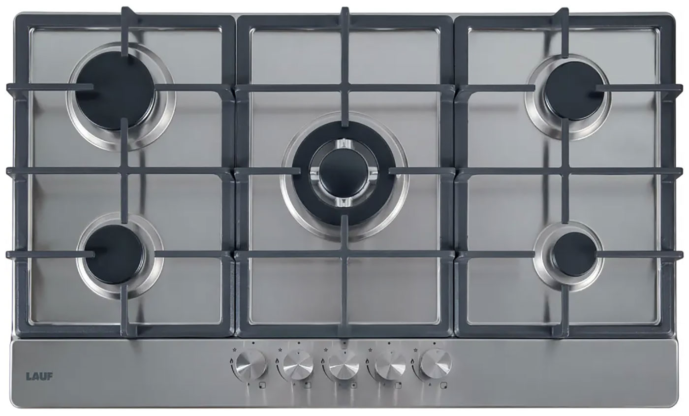 Изображение товара Газовая варочная панель Lauf PG-912 5 конфорок нержавеющая сталь китай