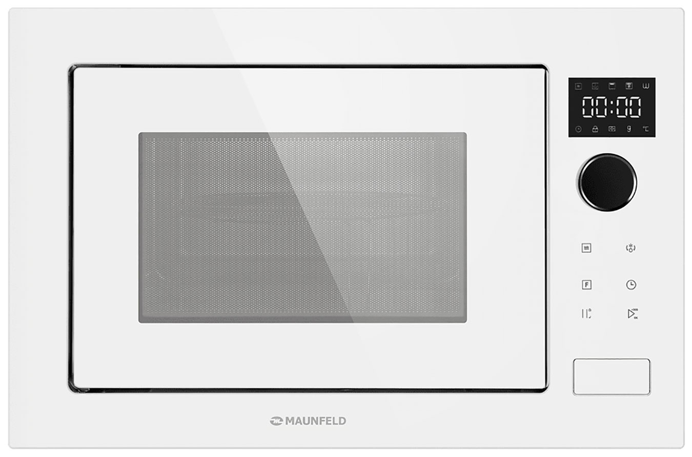 Изображение товара Встраиваемая микроволновая печь Maunfeld XBMO251GW Glossy белый 25 л гриль сенсорное управление