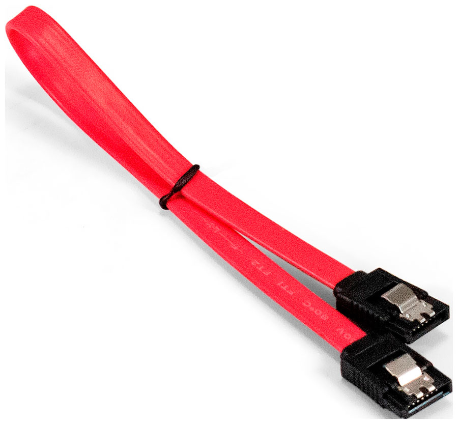 Изображение товара Кабель SATA ExeGate EX-CC-SATA-DATA-0.5 400-500мм черный/красный