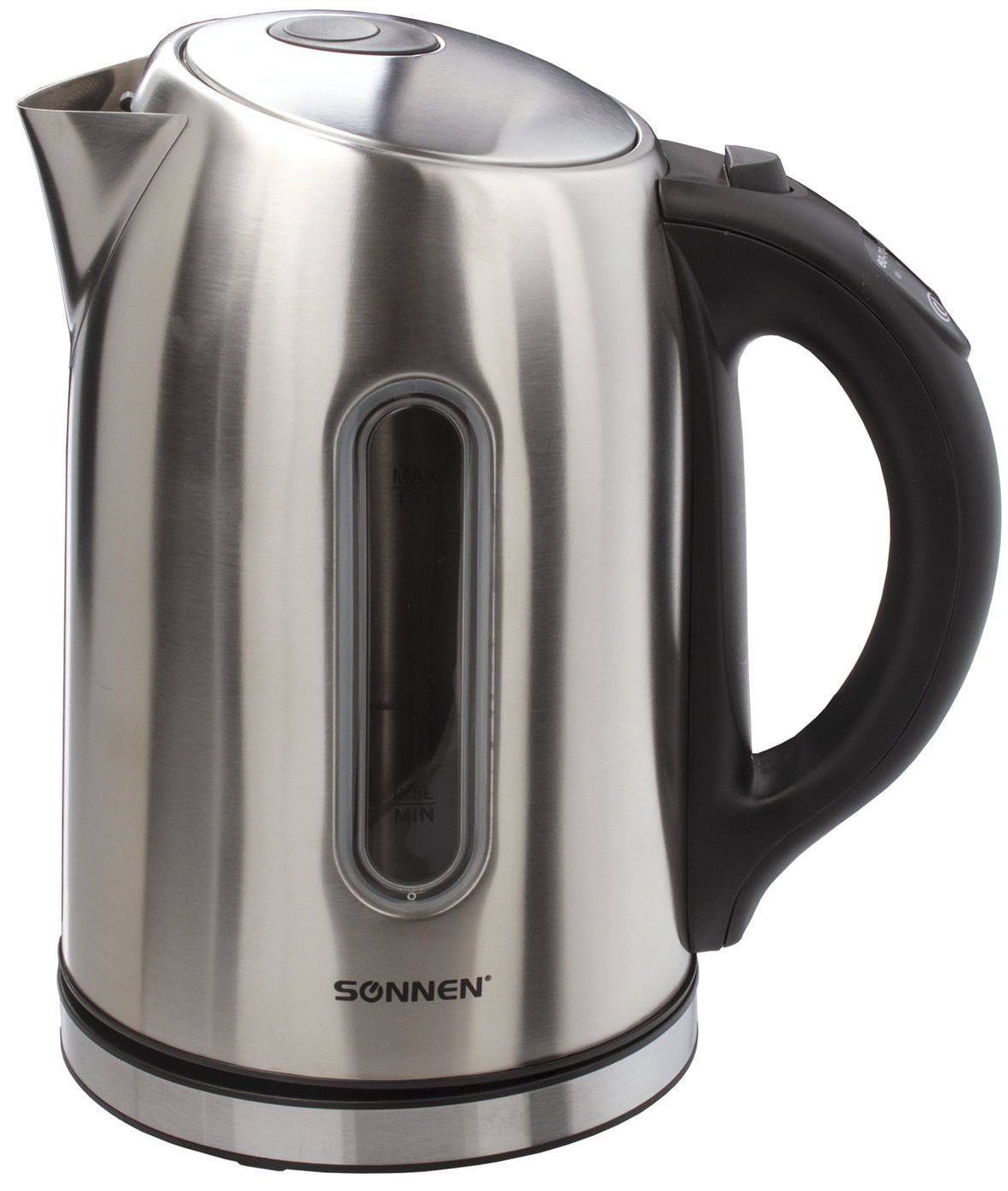 

Чайник электрический Sonnen KT-1740 (453421), Нержавеющая сталь/черный