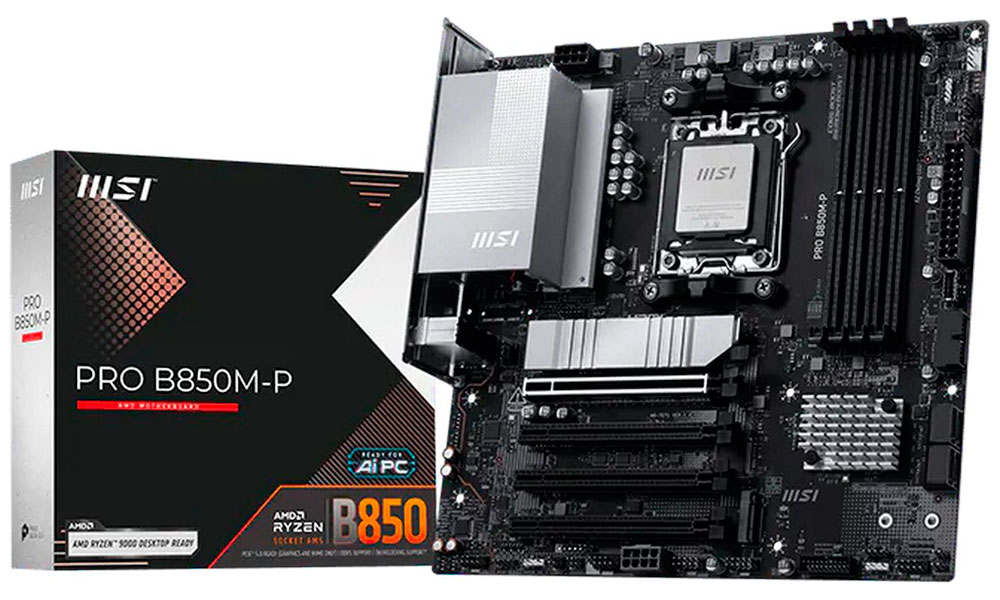 Изображение товара Материнская плата MSI PRO B850M-P для процессоров AM5 MicroATX