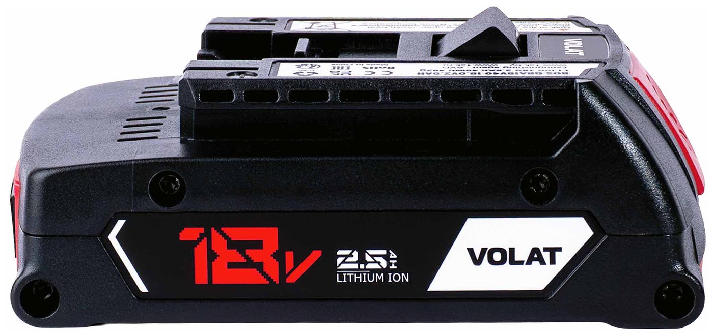 Изображение товара Аккумуляторная батарея Volat для Bosch, 18.0V, 2.5AH (Li-ion) BOS-GBA18V40