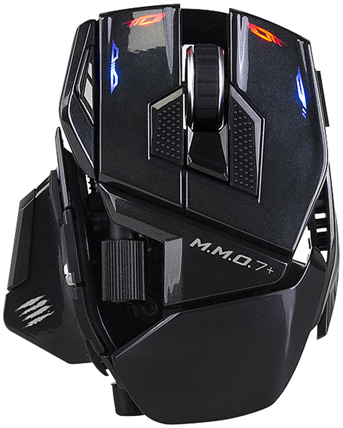 Изображение товара Игровая беспроводная мышь Mad Catz M.M.O. 7+ с 26 000 DPI и RGB-подсветкой Изображение товара Игровая беспроводная мышь Mad Catz M.M.O. 7+ с 26 000 DPI и RGB-подсветкой
