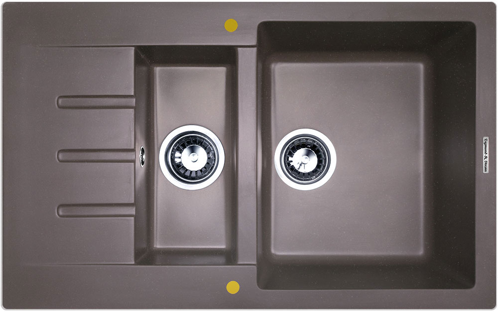 Изображение товара Кухонная мойка Zigmund Shtain RECHTECK 775.2 швейцарский шоколад искусственный гранит