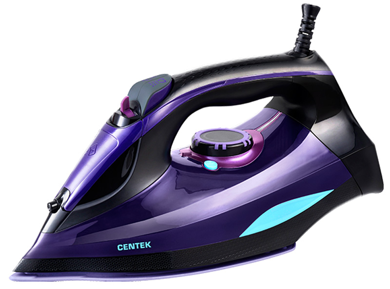 Изображение товара Утюг Centek CT-2361 VIOLET мощностью 3000 Вт с керамической подошвой Изображение товара Утюг Centek CT-2361 VIOLET мощностью 3000 Вт с керамической подошвой