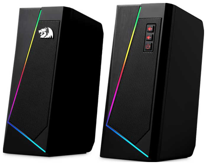 Изображение товара Акустическая система 2.0 Redragon Anvil черный, 6 Вт, питание от USB (77878) Изображение товара Акустическая система 2.0 Redragon Anvil черный, 6 Вт, питание от USB (77878)